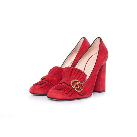 gucci marmont loafer red|Gucci loafers platform.